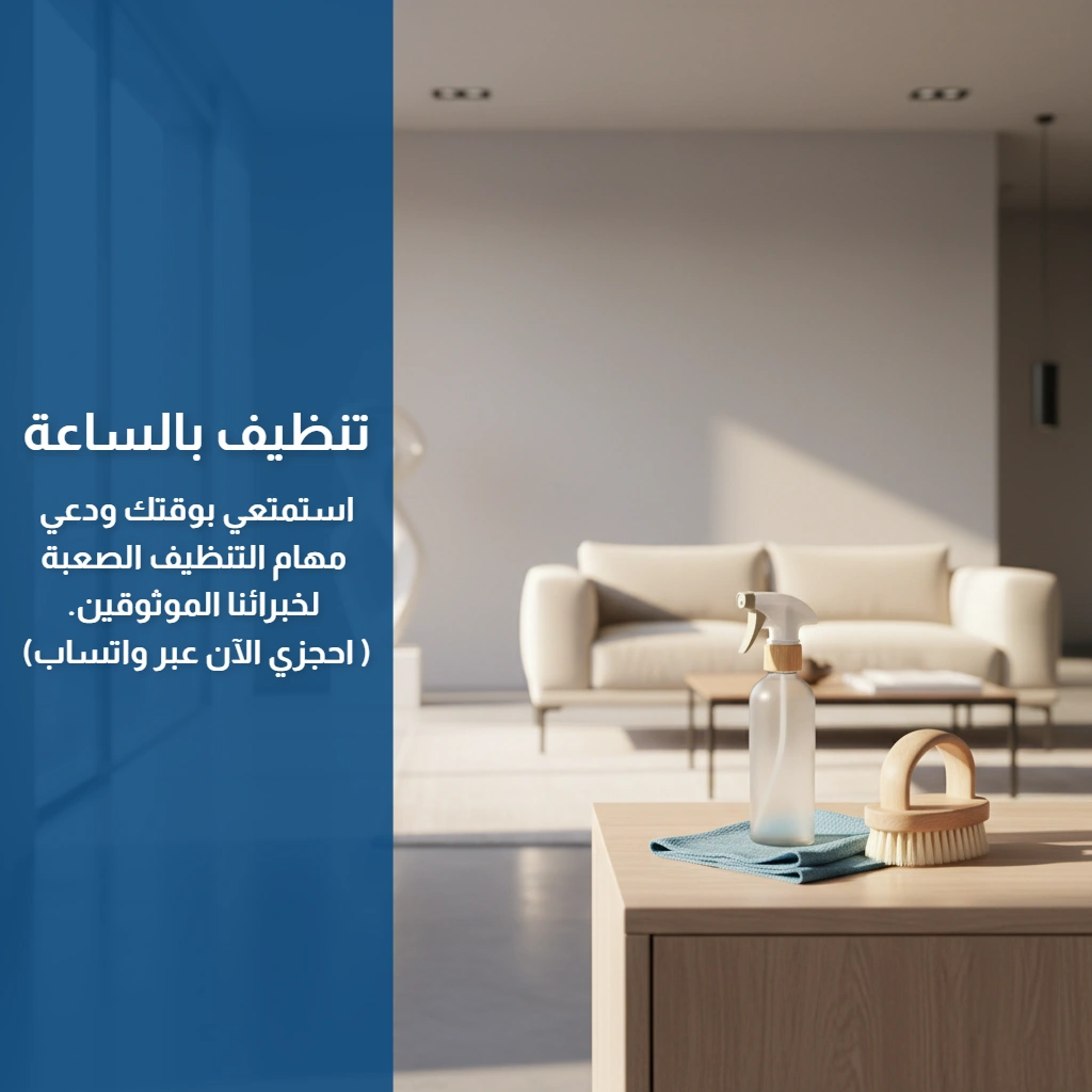 تنظيف بالساعة